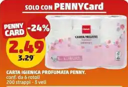 PENNY Carta igienica profumata Penny offerta