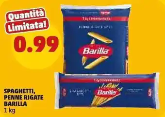 Spaghetti, penne rigate Barilla