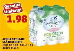 PENNY Acqua naturale San Benedetto offerta