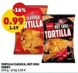 PENNY Tortilla classica, hot chili Penny offerta