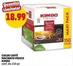 PENNY Cialde caffè macinato fresco Kimbo offerta