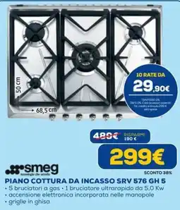 DIMOStore Piano cottura da incasso Smeg offerta