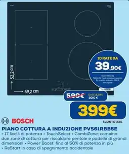 DIMOStore Bosch piano cottura a induzione PVS61RBB5E offerta