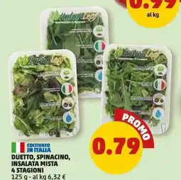 PENNY Duetto, spinacino, insalata mista 4 stagioni offerta