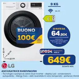 DIMOStore Asciugatrice LG RH90V9AVBN offerta
