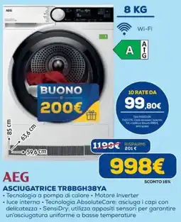 DIMOStore AEG Asciugatrice TR8BGH38YA offerta