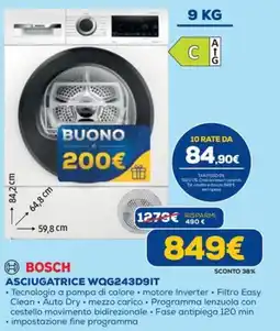 DIMOStore Bosch Asciugatrice WQG243D9IT offerta