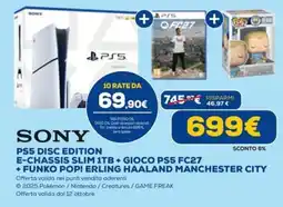DIMOStore Sony PS5 Disc Edition E-Chassis Slim 1TB offerta