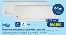 DIMOStore Condizionatore Dualsplit Beko BGMPI 9000 + 12000 BTU offerta