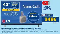 DIMOStore LG Nano Cell 43NU900B con mini speaker XBOOM offerta