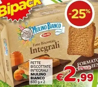 Crai Fette biscottate le integrali offerta