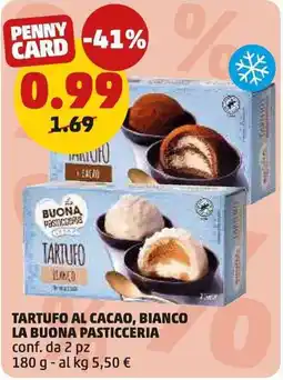 PENNY Tartufo al cacao, bianco La Buona Pasticceria offerta