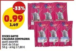 PENNY Sticks Gatto L'Allegria Compagnia offerta