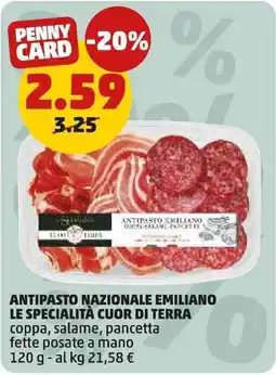 PENNY Antipasto Nazionale Emiliano Le Specialità Cuor di Terra offerta
