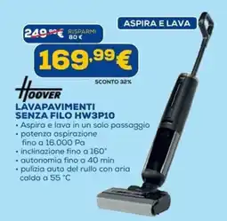 DIMOStore Hoover lavapavimenti senza filo HW3P10 offerta