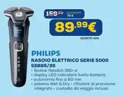 DIMOStore Philips Rasoio Elettrico Serie 5000 S5885/35 offerta