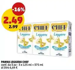 PENNY Panna leggera Chef offerta