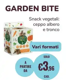 ZooPlanet Garden Bite Snack vegetali: ceppo albero e tronco offerta