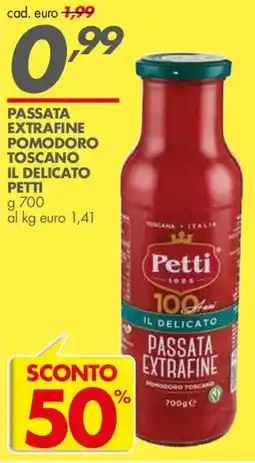 Italmark Passata extrafine pomodoro toscano il delicato petti offerta