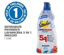 Italmark Detergente pavimenti Lavaincera 5 in 1 Emulsio offerta