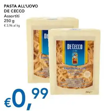 Pasta all'uovo De Cecco