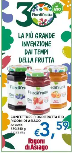 Migross Superstore Confetture Fiordifrutta Bio Rigoni di Asiago offerta