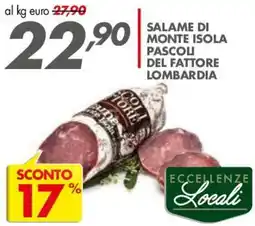 Italmark Salame di Monte Isola Pascoli del Fattore Lombardia offerta