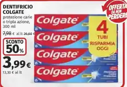 Ipercoop Dentifricio Colgate offerta
