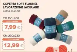 Oasi Coperta soft flannel lavorazione jacquard offerta