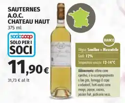 Ipercoop Sauternes A.O.C. Chateau Haut offerta