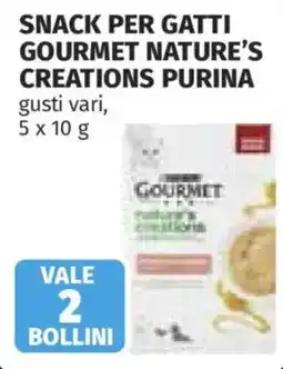 Ipercoop Snack per gatti Gourmet Nature's Creations Purina offerta