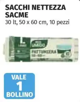 Ipercoop Sacchi nettezza Sacme offerta