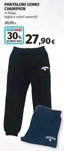 Ipercoop Pantaloni uomo Champion offerta