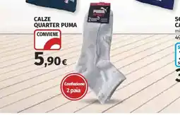 Ipercoop Calze quarter Puma offerta