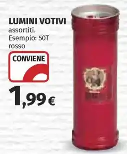 Ipercoop Lumini votivi assortiti offerta