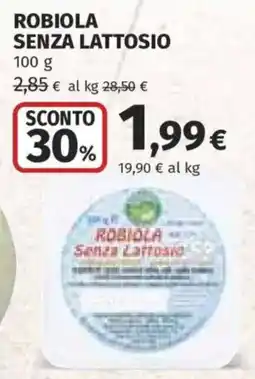 Ipercoop Robiola senza lattosio offerta