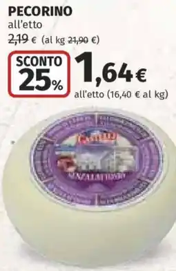 Ipercoop Pecorino offerta