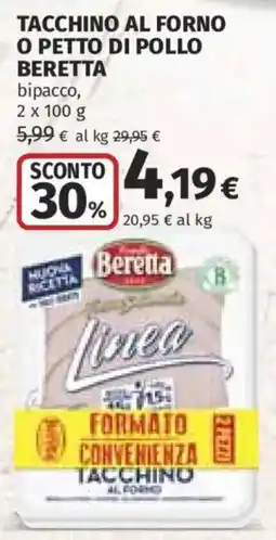 Ipercoop Tacchino al forno Beretta offerta
