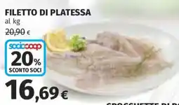 Ipercoop Filetto di platessa offerta