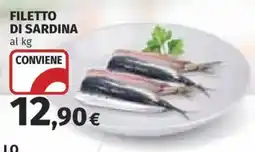 Ipercoop Filetto di sardina offerta