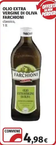 Ipercoop Olio extra vergine di oliva Farchioni classico offerta