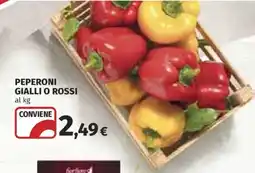 Ipercoop Peperoni gialli o rossi offerta