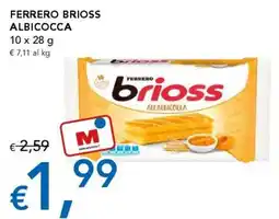 Migross Supermercati e Market Ferrero brioss albicocca offerta