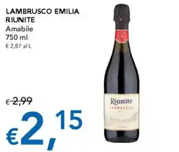 Migross Supermercati e Market Lambrusco Emilia Riunite Amabile offerta