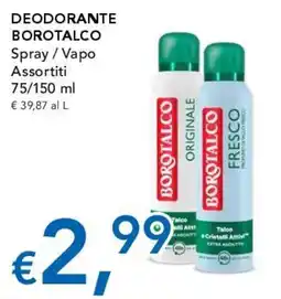Migross Supermercati e Market Deodorante Borotalco offerta
