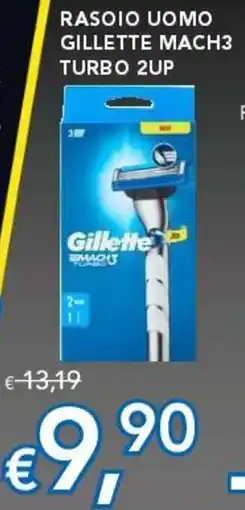 Migross Supermercati e Market Rasoio uomo Gillette Mach3 Turbo 2UP offerta