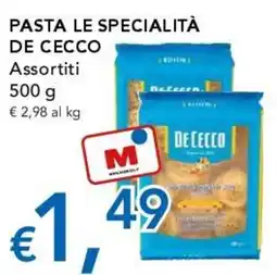 Migross Supermercati e Market Pasta le specialità De Cecco Assortiti offerta