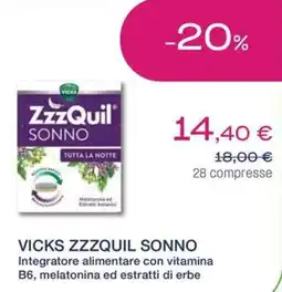 BENU Farma Vicks ZzzQuil Sonno offerta