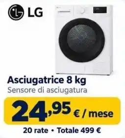 Sinergy Asciugatrice LG 8 kg offerta