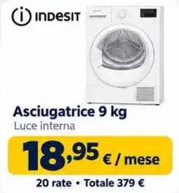 Sinergy Indesit Asciugatrice 9 kg offerta